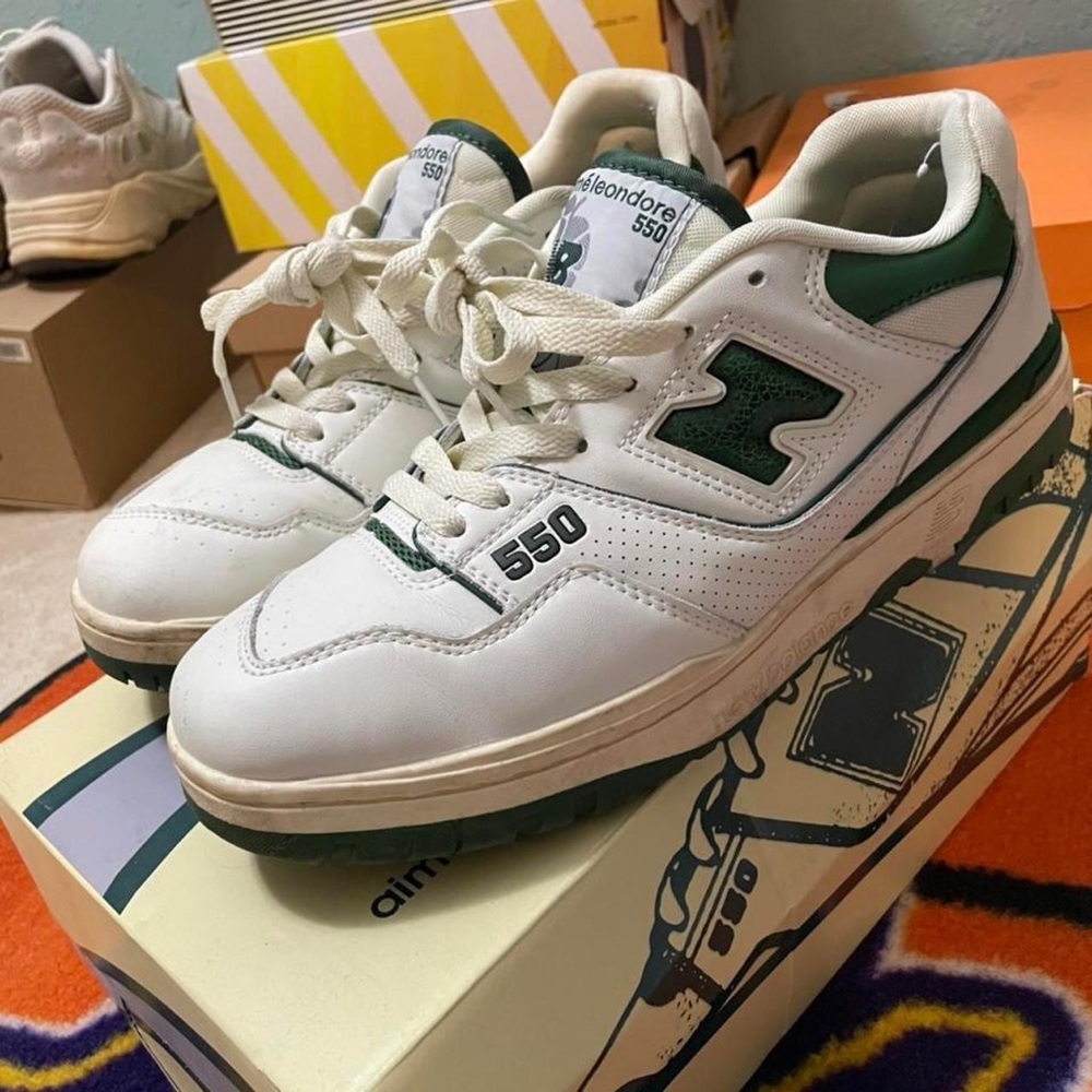 NEW BALANCE 550 AIME LEON DORE SIZE 9.5 GREEN